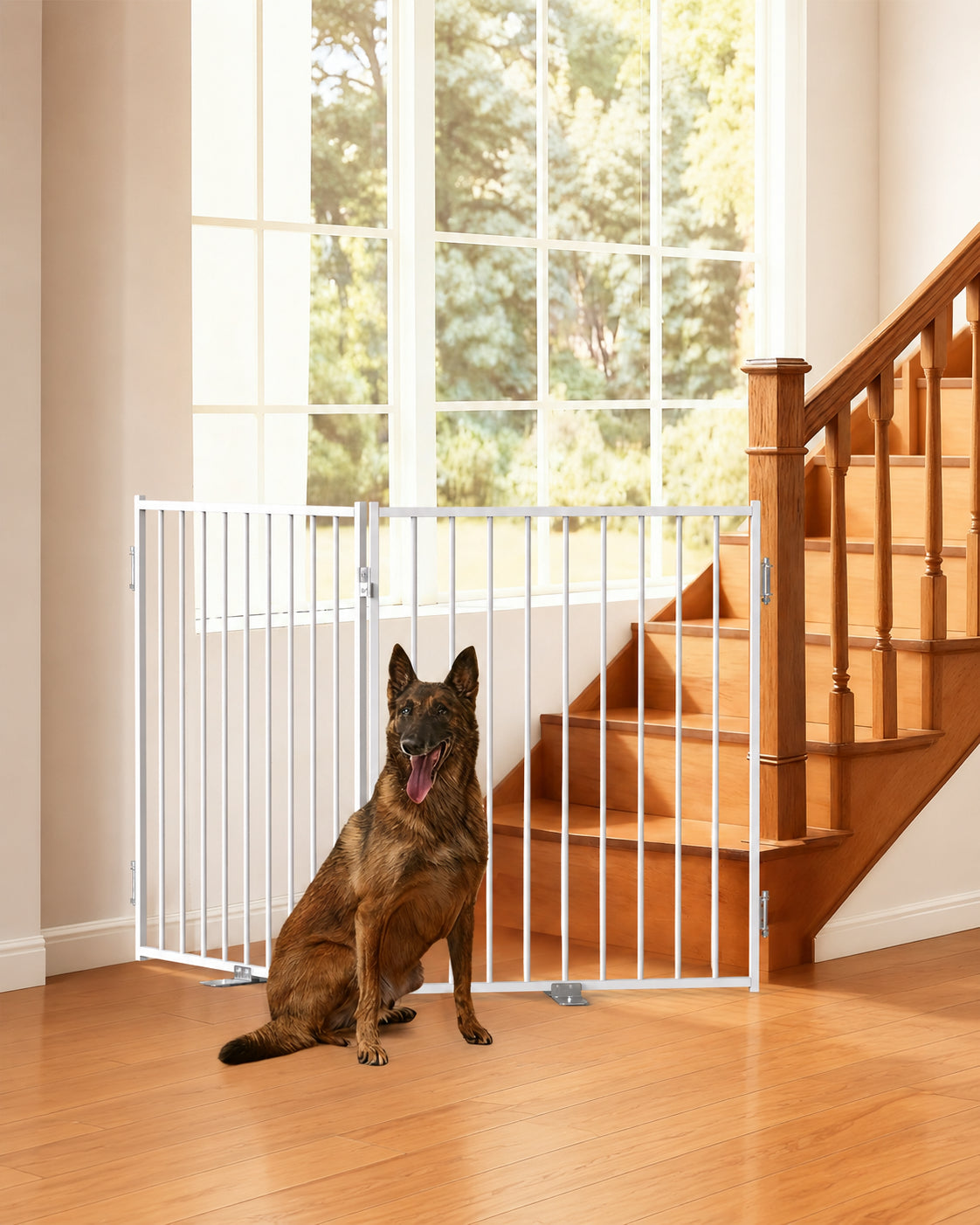 30"/36" Tall FreeStanding Dog Gate Indoor & Outdoor